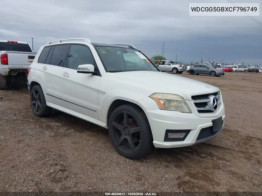MERCEDES GLK-KLASSE 2012, VIN WDCGG5GBXCF796749