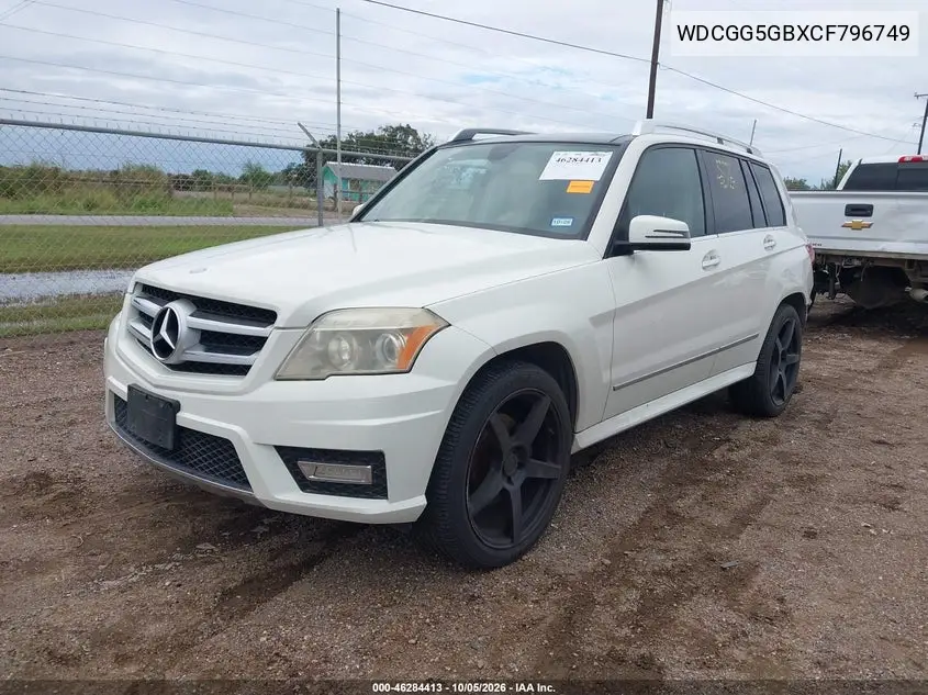2012 MERCEDES GLK-KLASSE VIN WDCGG5GBXCF796749 — фото 2