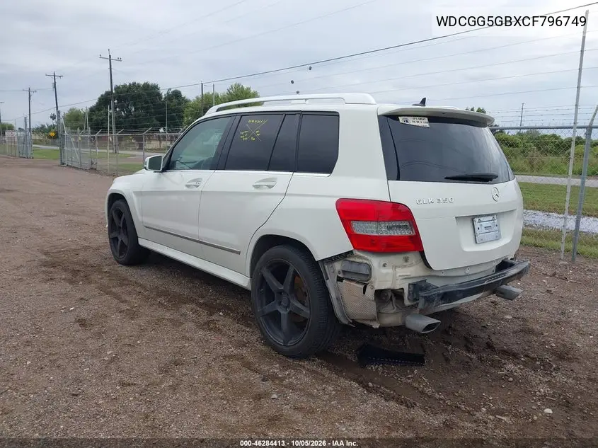 2012 MERCEDES GLK-KLASSE VIN WDCGG5GBXCF796749 — фото 3