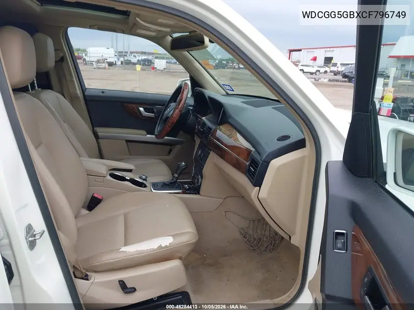 2012 MERCEDES GLK-KLASSE VIN WDCGG5GBXCF796749 — фото 5
