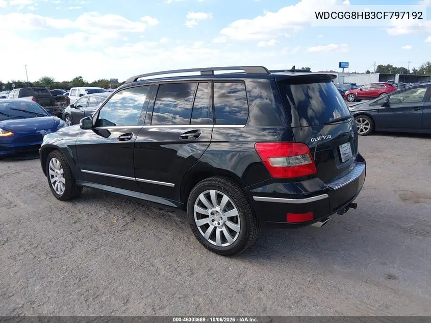 2012 MERCEDES GLK-KLASSE VIN WDCGG8HB3CF797192 — фото 3