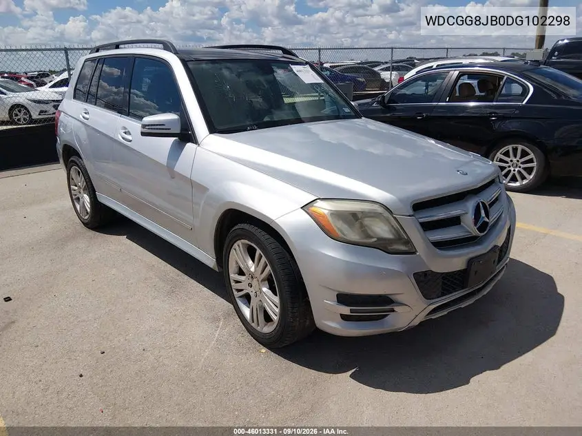 MERCEDES GLK-KLASSE 2013, VIN WDCGG8JB0DG102298