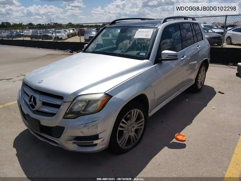 2013 MERCEDES GLK-KLASSE VIN WDCGG8JB0DG102298 — фото 2