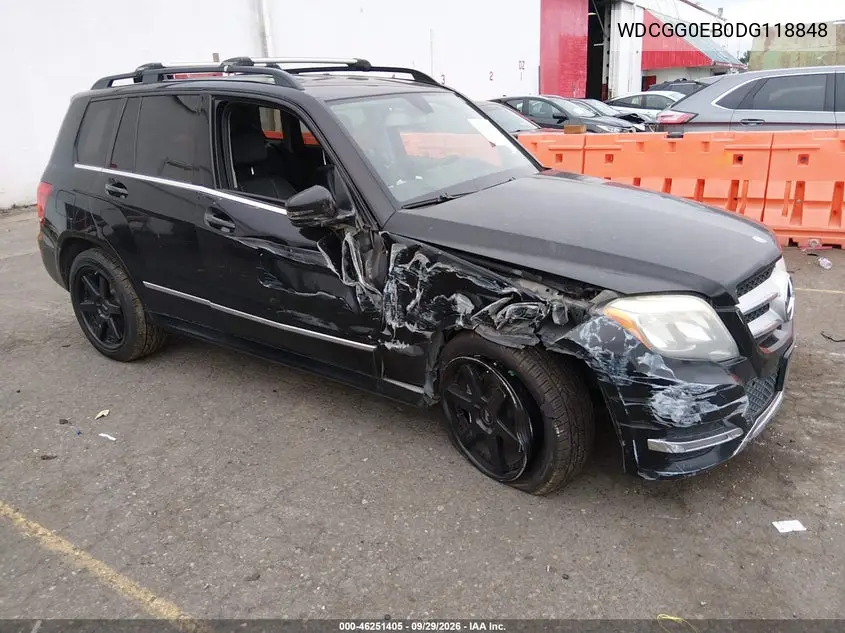 MERCEDES GLK-KLASSE 2013, VIN WDCGG0EB0DG118848