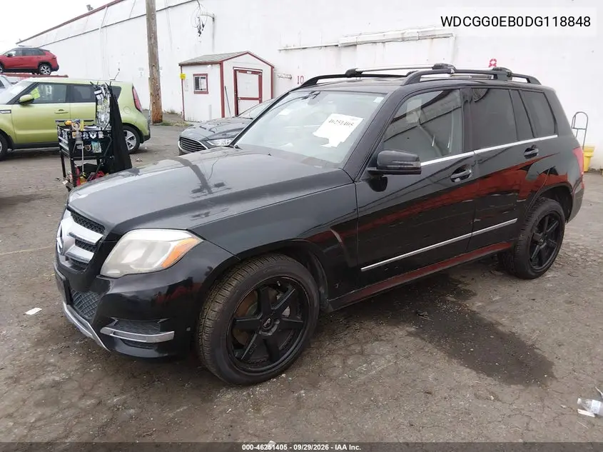 2013 MERCEDES GLK-KLASSE VIN WDCGG0EB0DG118848 — фото 2