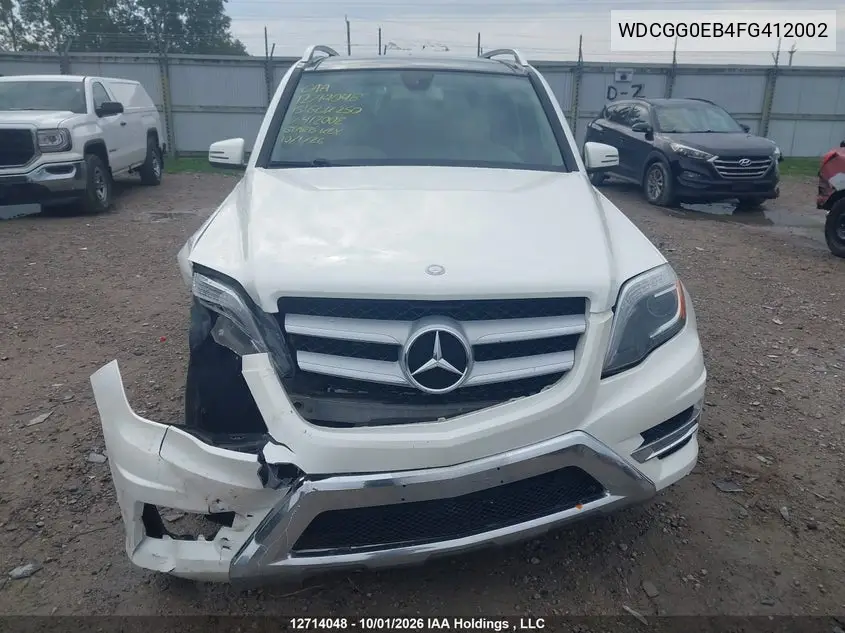 2015 MERCEDES GLK-KLASSE VIN WDCGG0EB4FG412002 — фото 13