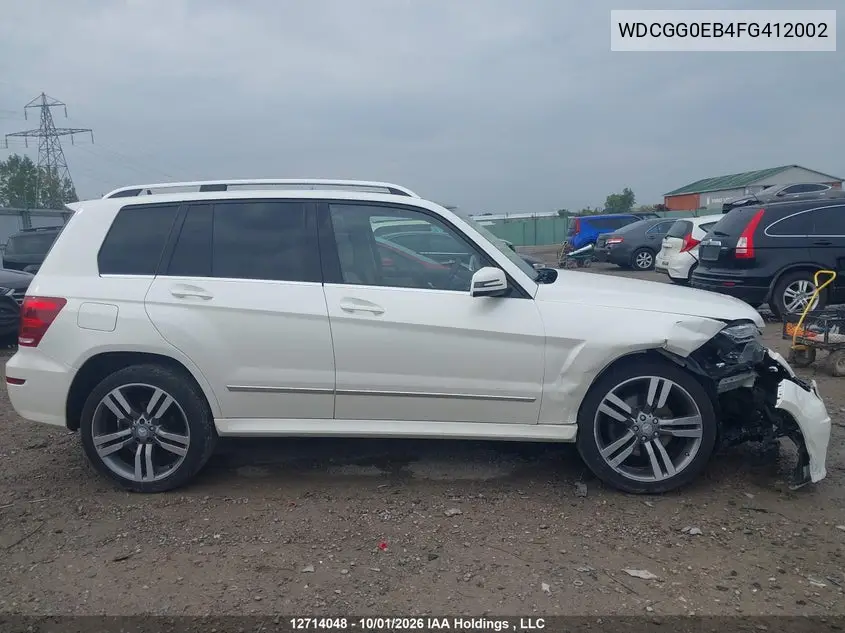 2015 MERCEDES GLK-KLASSE VIN WDCGG0EB4FG412002 — фото 14