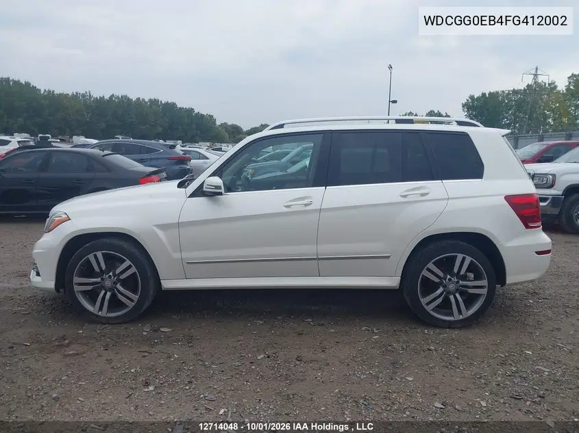 2015 MERCEDES GLK-KLASSE VIN WDCGG0EB4FG412002 — фото 15