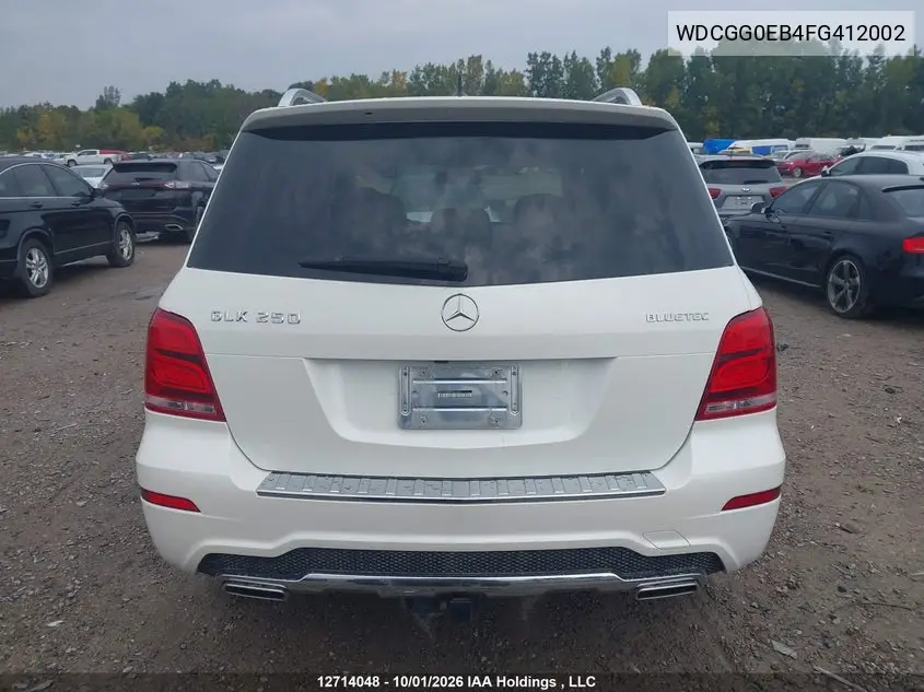 2015 MERCEDES GLK-KLASSE VIN WDCGG0EB4FG412002 — фото 17