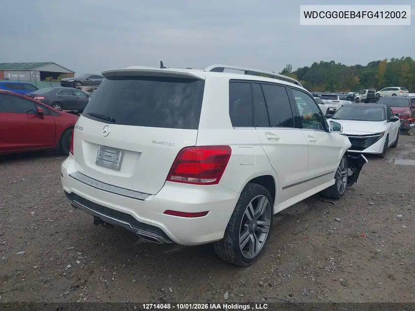 2015 MERCEDES GLK-KLASSE VIN WDCGG0EB4FG412002 — фото 4