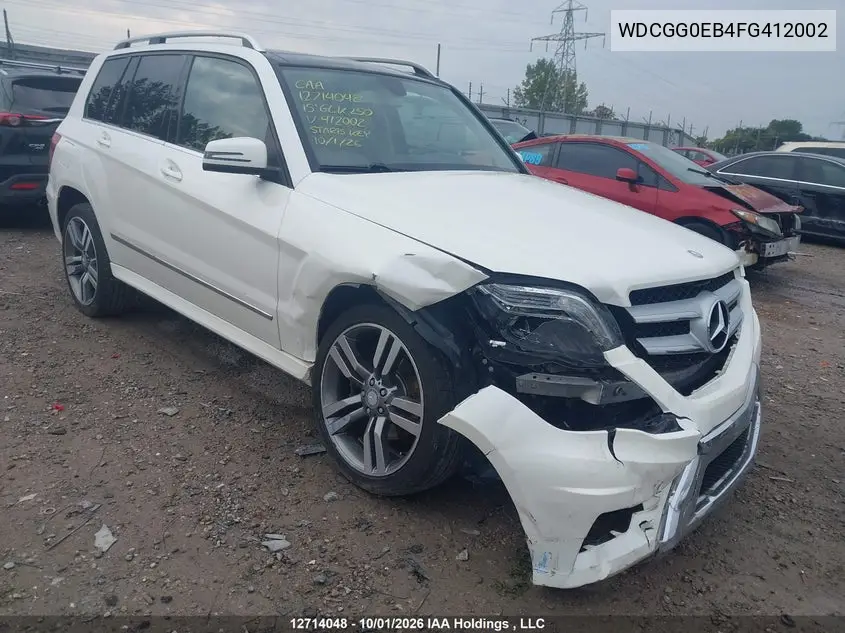 2015 MERCEDES GLK-KLASSE VIN WDCGG0EB4FG412002 — фото 6