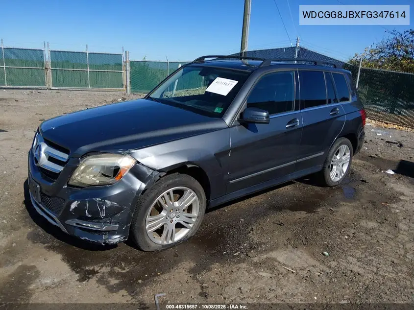 2015 MERCEDES GLK-KLASSE VIN WDCGG8JBXFG347614 — фото 2