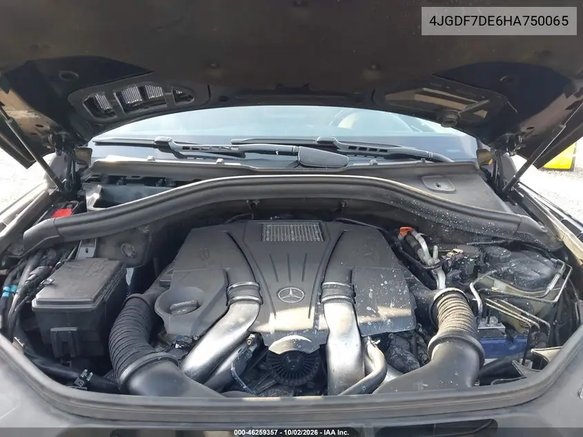 2017 MERCEDES GLS-KLASSE VIN 4JGDF7DE6HA750065 — фото 10