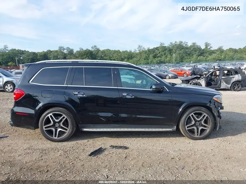 2017 MERCEDES GLS-KLASSE VIN 4JGDF7DE6HA750065 — фото 14