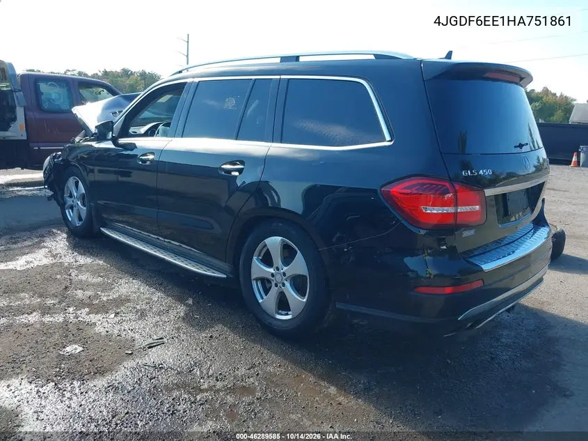 2017 MERCEDES GLS-KLASSE VIN 4JGDF6EE1HA751861 — фото 3