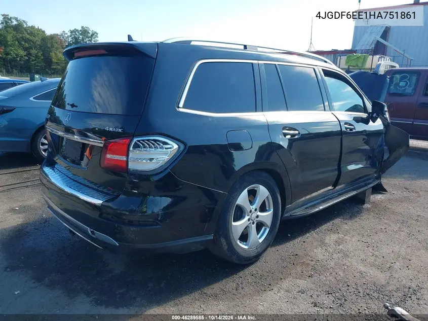 2017 MERCEDES GLS-KLASSE VIN 4JGDF6EE1HA751861 — фото 4