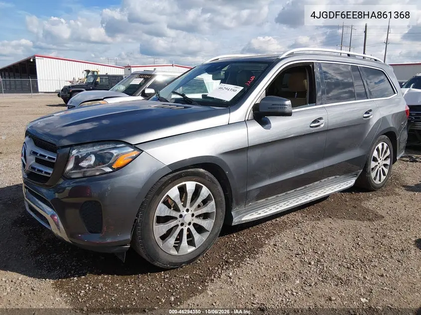 2017 MERCEDES GLS-KLASSE VIN 4JGDF6EE8HA861368 — фото 2