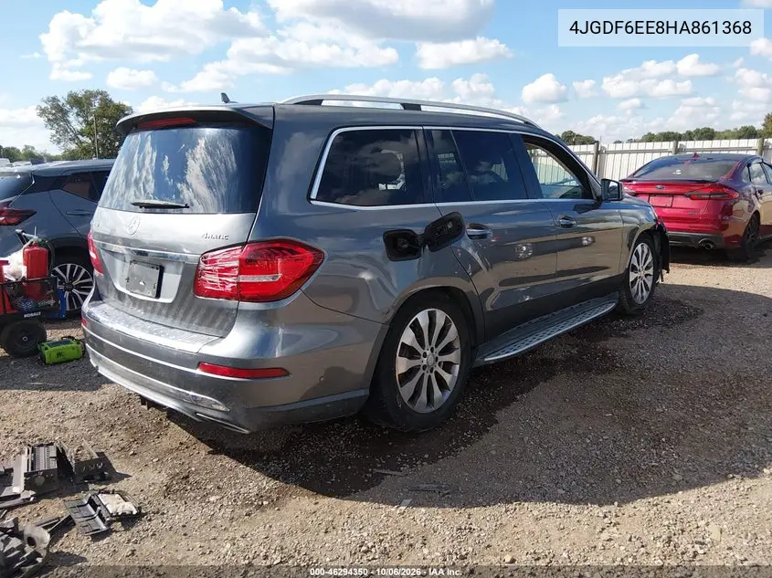 2017 MERCEDES GLS-KLASSE VIN 4JGDF6EE8HA861368 — фото 4
