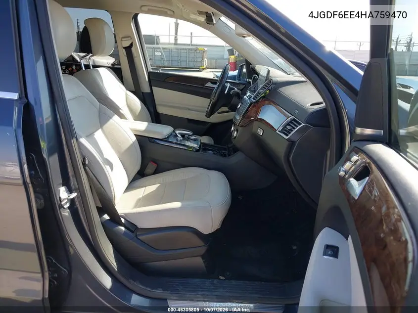 2017 MERCEDES GLS-KLASSE VIN 4JGDF6EE4HA759470 — фото 5