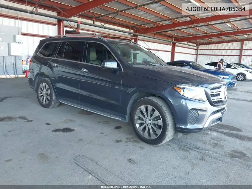 MERCEDES GLS-KLASSE 2017, VIN 4JGDF6EE0HA785354