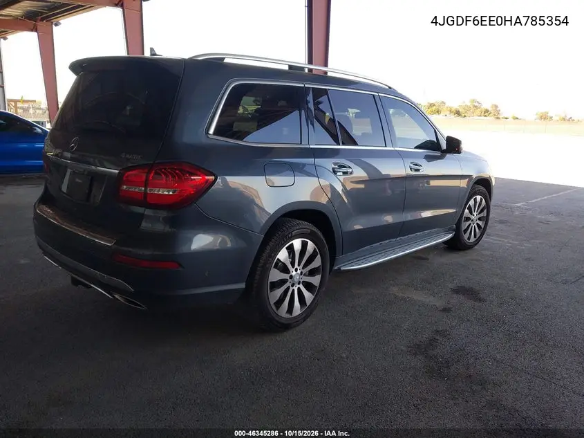 2017 MERCEDES GLS-KLASSE VIN 4JGDF6EE0HA785354 — фото 4