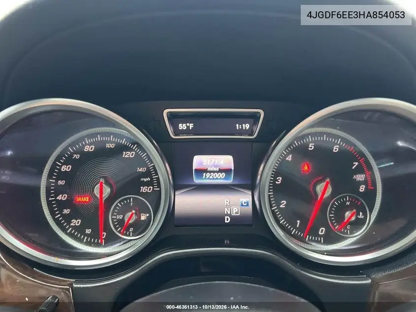 2017 MERCEDES GLS-KLASSE VIN 4JGDF6EE3HA854053 — фото 7