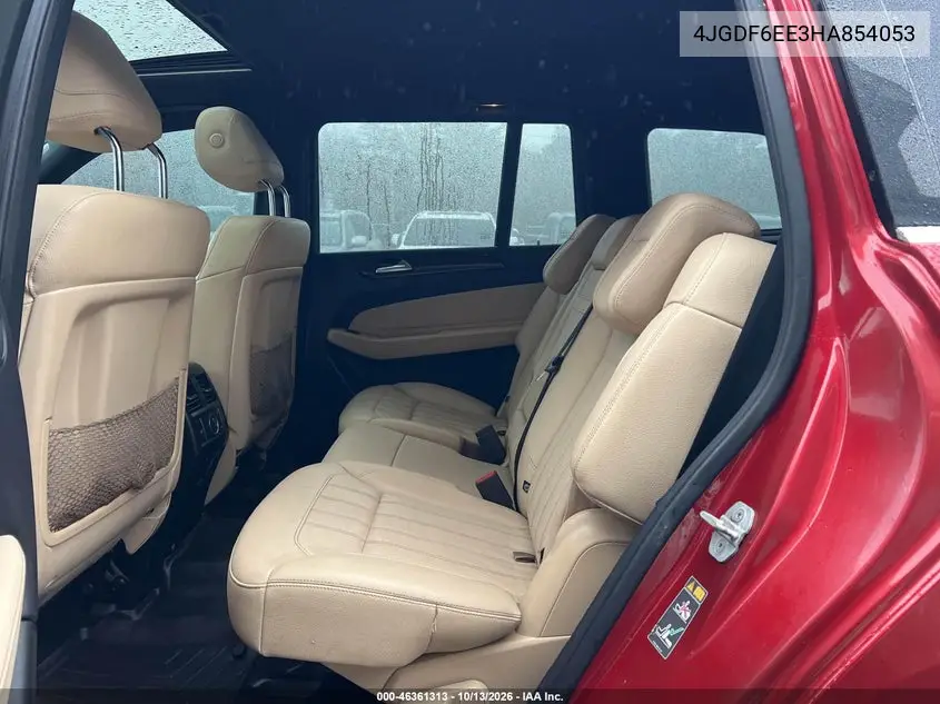 2017 MERCEDES GLS-KLASSE VIN 4JGDF6EE3HA854053 — фото 8