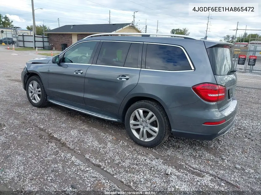 2017 MERCEDES GLS-KLASSE VIN 4JGDF6EE1HA865472 — фото 3