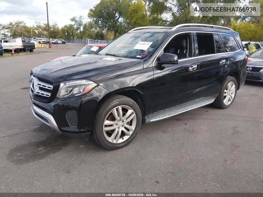 2017 MERCEDES GLS-KLASSE VIN 4JGDF6EE8HA766938 — фото 2