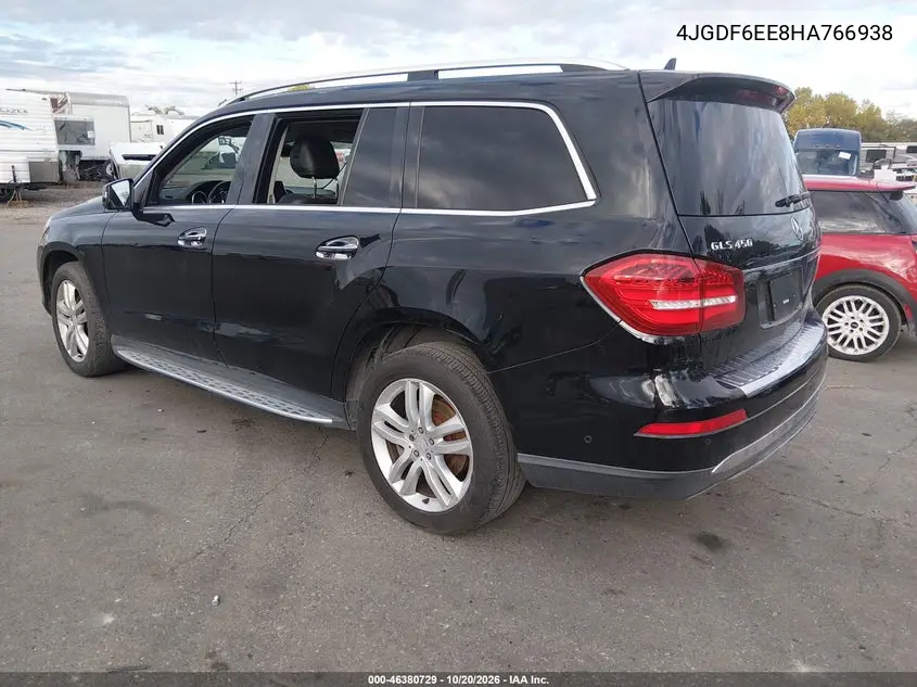 2017 MERCEDES GLS-KLASSE VIN 4JGDF6EE8HA766938 — фото 3