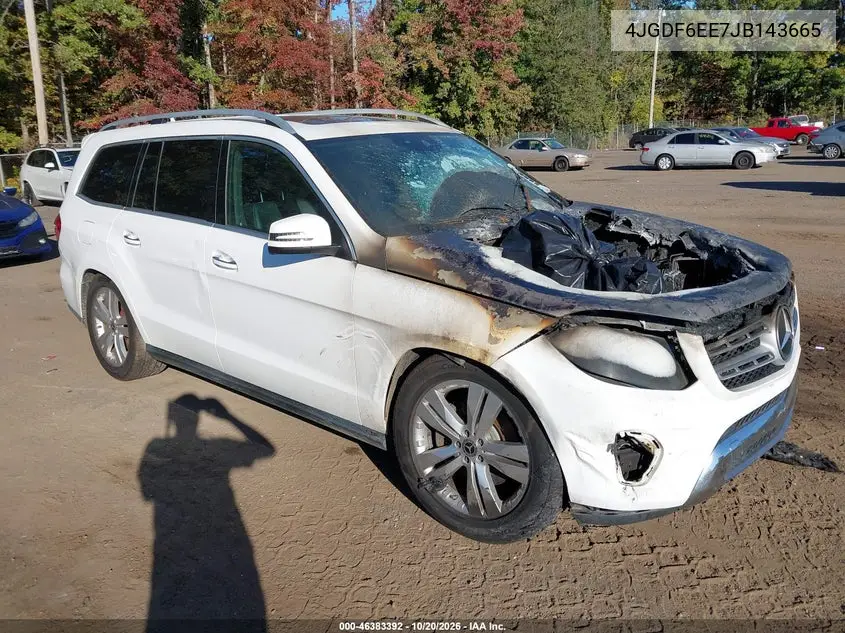MERCEDES GLS-KLASSE 2018, VIN 4JGDF6EE7JB143665