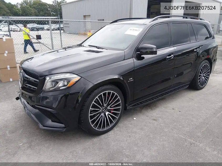2019 MERCEDES GLS-KLASSE VIN 4JGDF7FE6KB207524 — фото 2