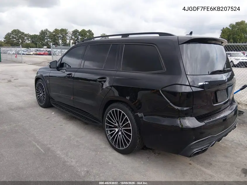 2019 MERCEDES GLS-KLASSE VIN 4JGDF7FE6KB207524 — фото 3