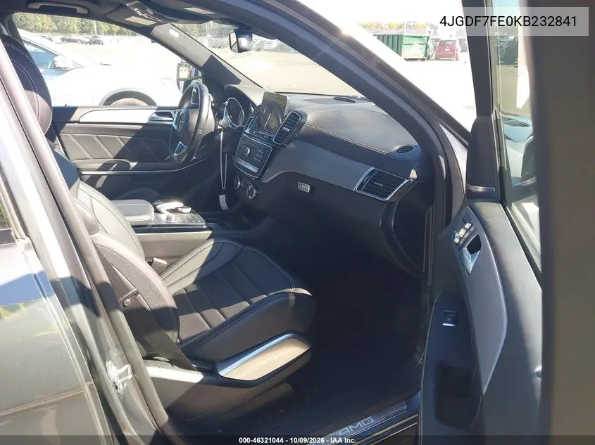 2019 MERCEDES GLS-KLASSE VIN 4JGDF7FE0KB232841 — фото 5
