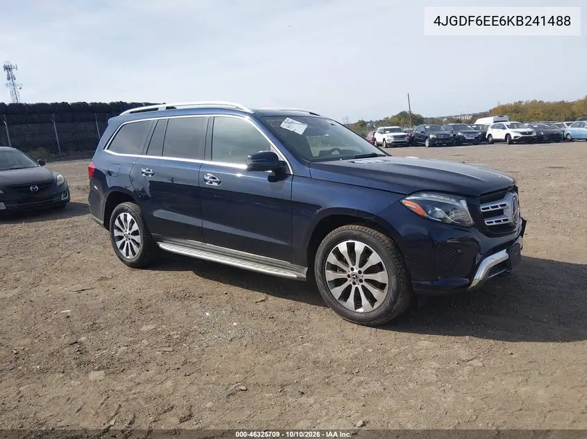 MERCEDES GLS-KLASSE 2019, VIN 4JGDF6EE6KB241488
