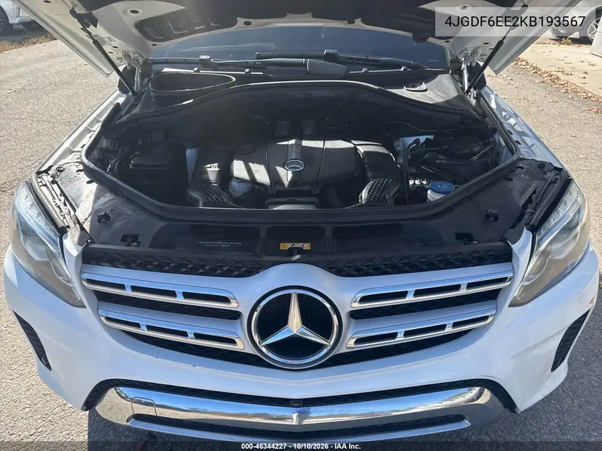 2019 MERCEDES GLS-KLASSE VIN 4JGDF6EE2KB193567 — фото 10