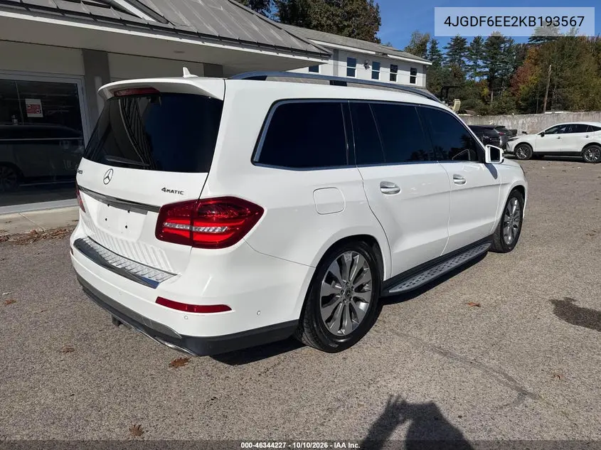 2019 MERCEDES GLS-KLASSE VIN 4JGDF6EE2KB193567 — фото 4