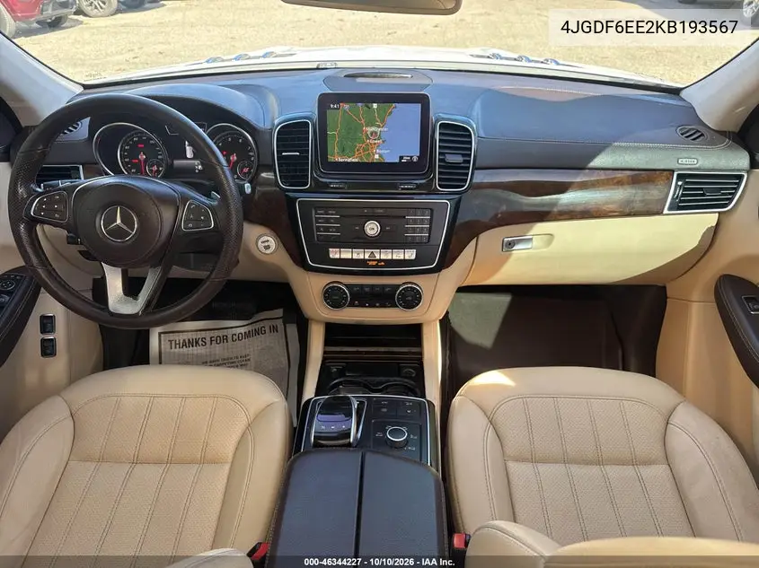 2019 MERCEDES GLS-KLASSE VIN 4JGDF6EE2KB193567 — фото 6