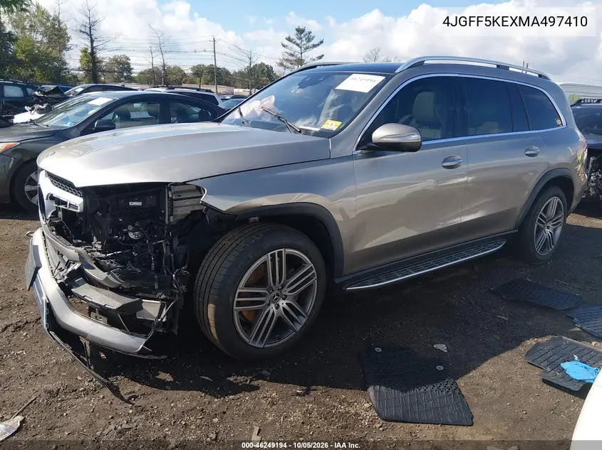 2021 MERCEDES GLS-KLASSE VIN 4JGFF5KEXMA497410 — фото 2