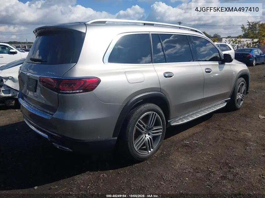 2021 MERCEDES GLS-KLASSE VIN 4JGFF5KEXMA497410 — фото 4