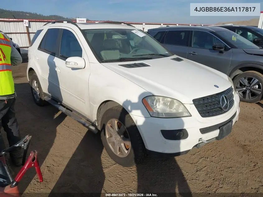 MERCEDES M-KLASSE 2006, VIN 4JGBB86E36A117817