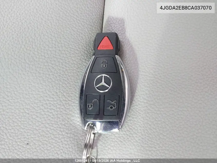 2012 MERCEDES M-KLASSE VIN 4JGDA2EB8CA037070 — фото 11