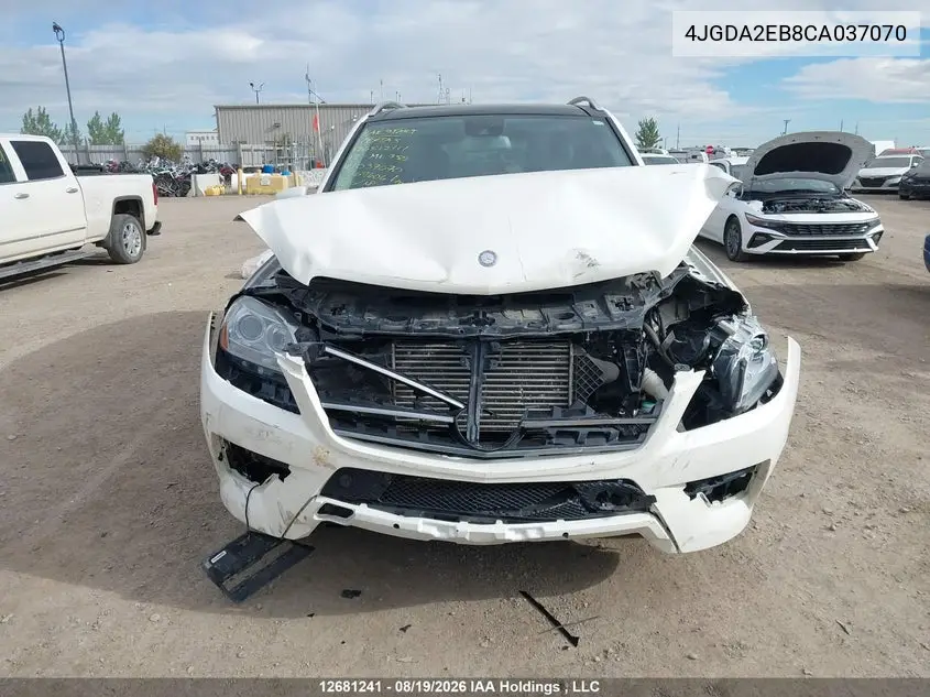 2012 MERCEDES M-KLASSE VIN 4JGDA2EB8CA037070 — фото 13