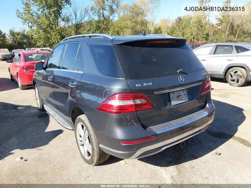 2013 MERCEDES M-KLASSE VIN 4JGDA5HB1DA236315 — фото 3