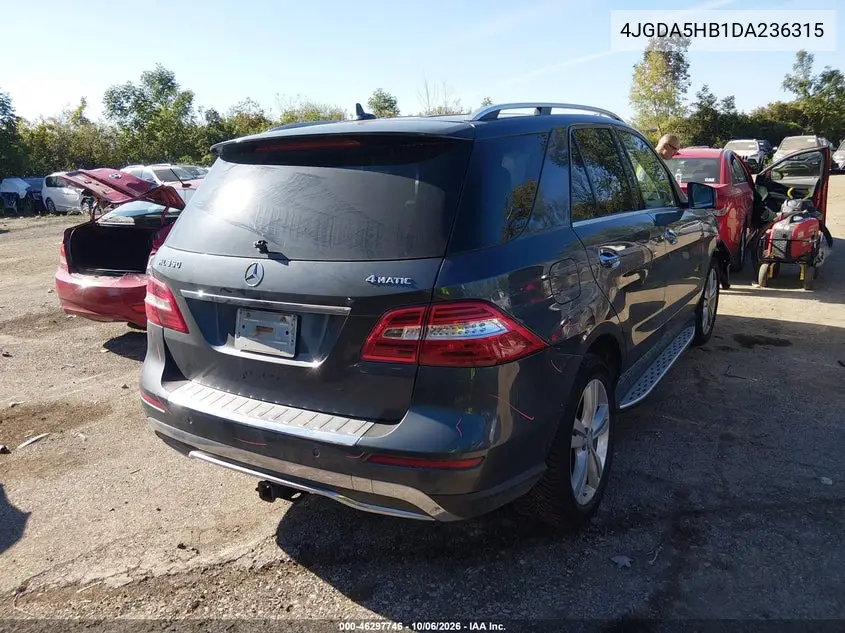 2013 MERCEDES M-KLASSE VIN 4JGDA5HB1DA236315 — фото 4