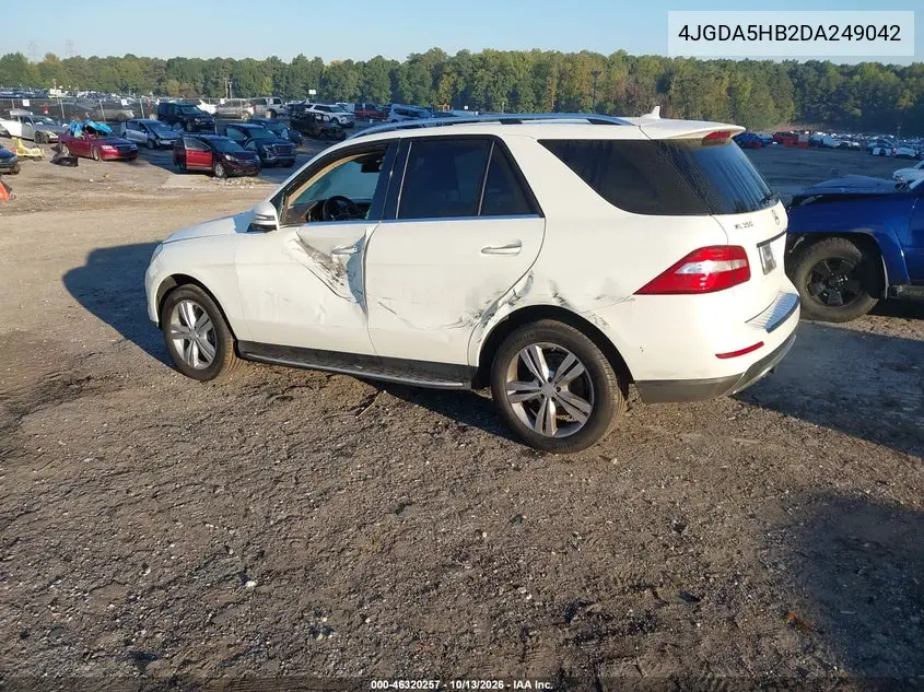 2013 MERCEDES M-KLASSE VIN 4JGDA5HB2DA249042 — фото 3