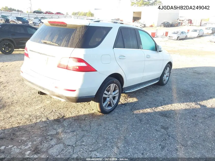 2013 MERCEDES M-KLASSE VIN 4JGDA5HB2DA249042 — фото 4