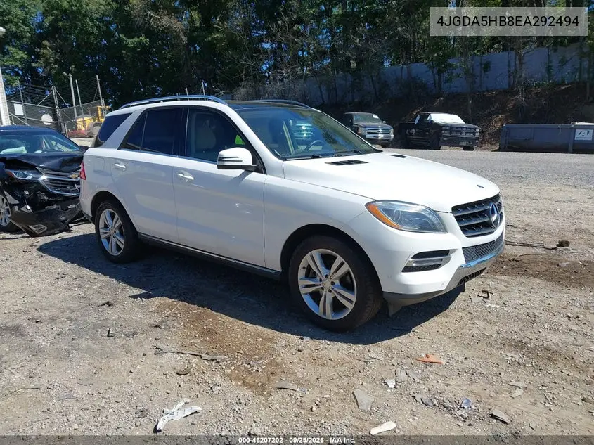 MERCEDES M-KLASSE 2014, VIN 4JGDA5HB8EA292494