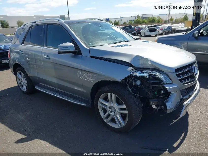 MERCEDES M-KLASSE 2014, VIN 4JGDA5JB5EA339412