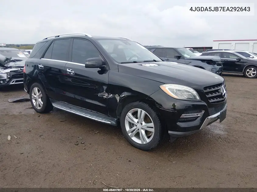 MERCEDES M-KLASSE 2014, VIN 4JGDA5JB7EA292643